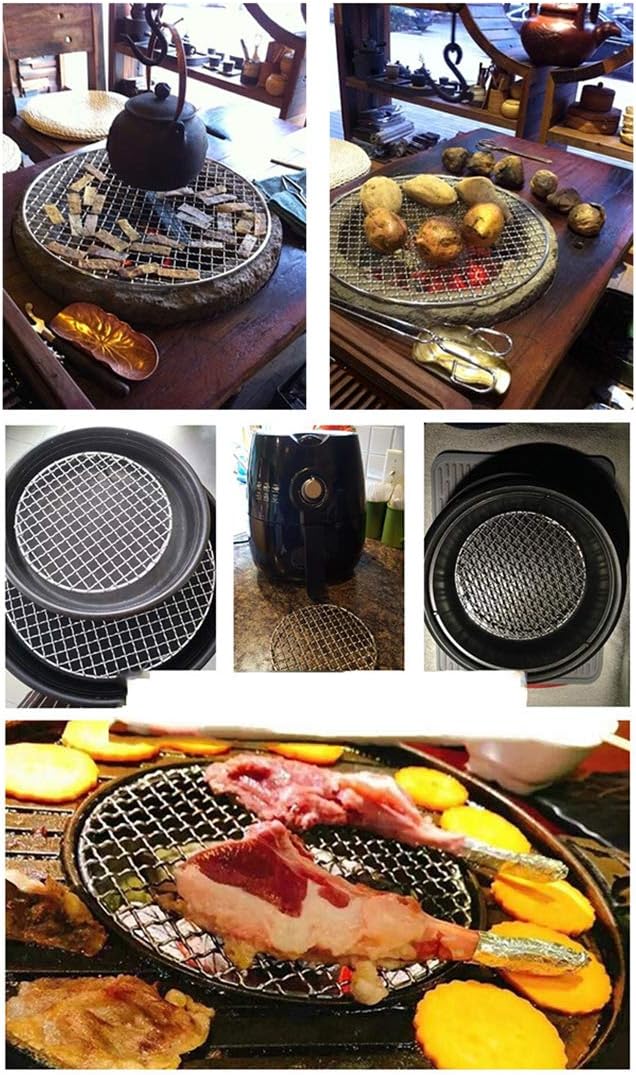 Versatile Round 304 Stainless Steel Cooling Rack Baking,Heat Resistant Rust Proof Sturdy Durable Dia 7.5"