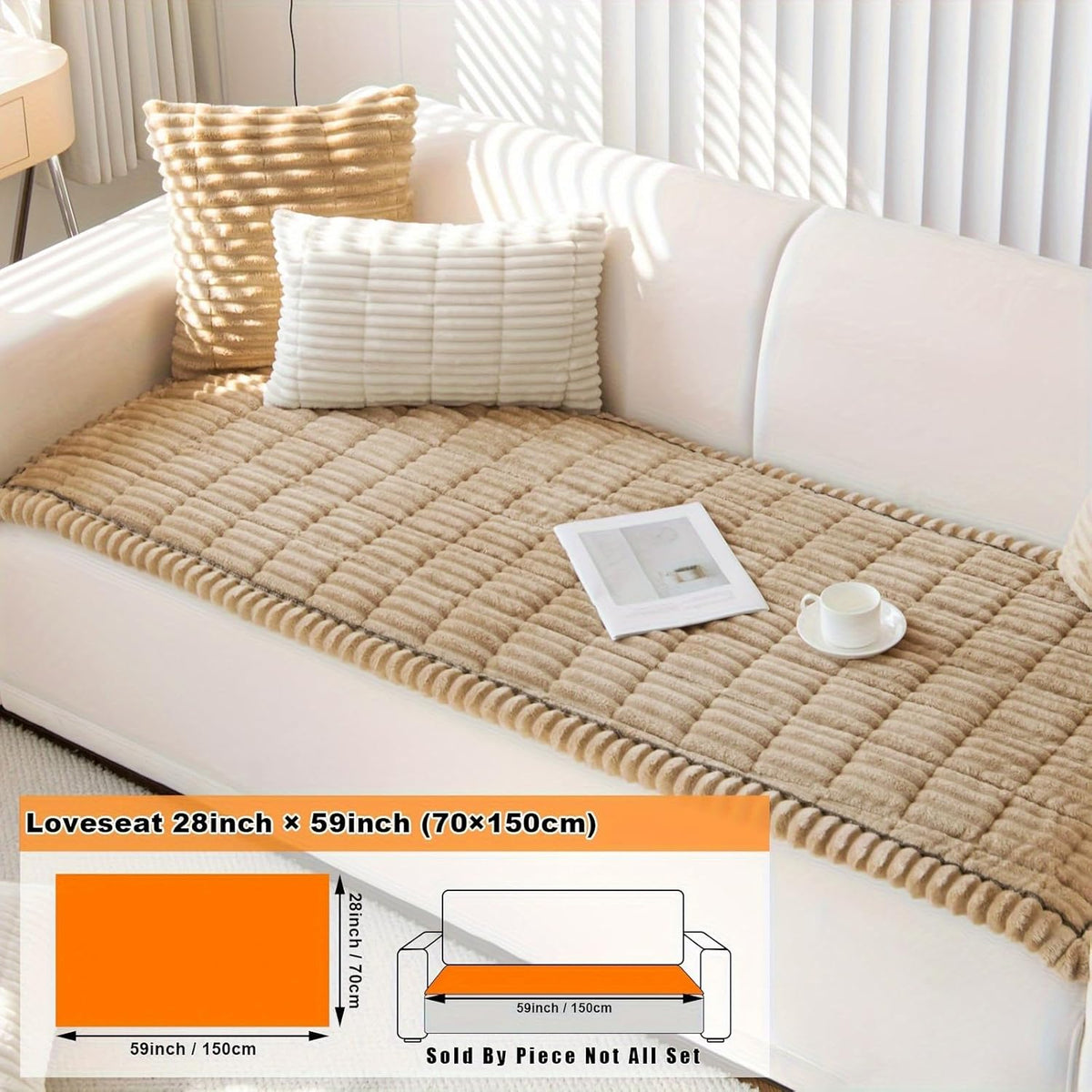 ZQFFB Pet Couch Cover Dogs Washable Non-Slip Couch Protector Pet Friendly Dog Mat for Couches and Sofas