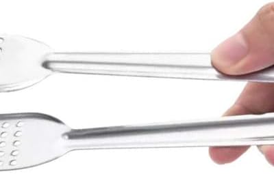 10 Pack Buffet Tongs,Stainless Steel Serving Tongs Serving Utensils 7Inch