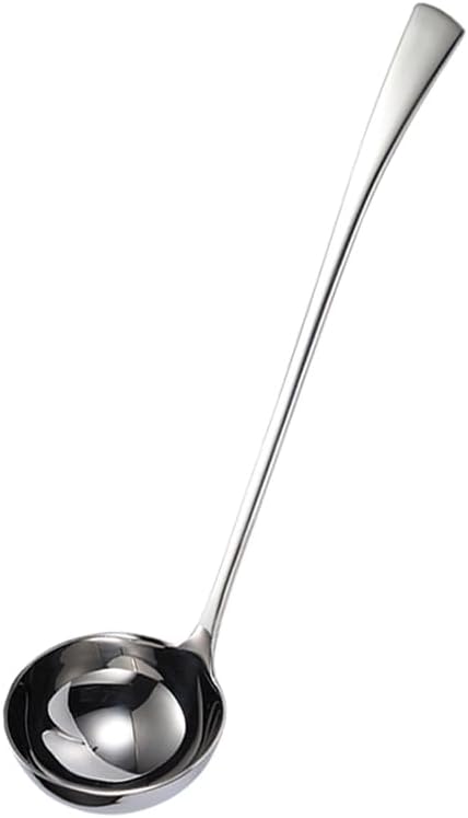 Soup Gravy Ladle Heavy Duty 18/10 Stainless Steel 11-Inch Kitchen Cooking Gravy Serving Ladle (1Pack).
