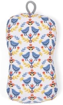 MÜkitchen Premium Microfiber Sponge Set for Dishes and Cleaning, 2 Pack, Printed (Scandi Birds)