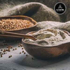 Naturevibe Botanicals Buckwheat Flour 5lb Premium Quality | Used for Baking and as Thickener