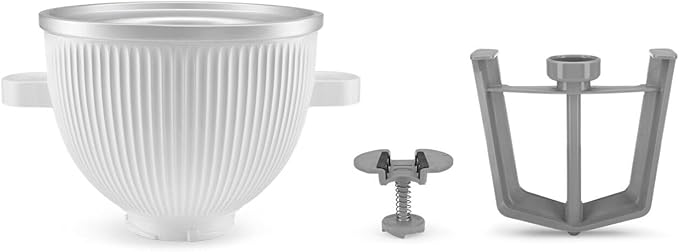 KitchenAid Ice Cream Maker Attachment for Stand Mixer, 2 Quart, KSMICM, White