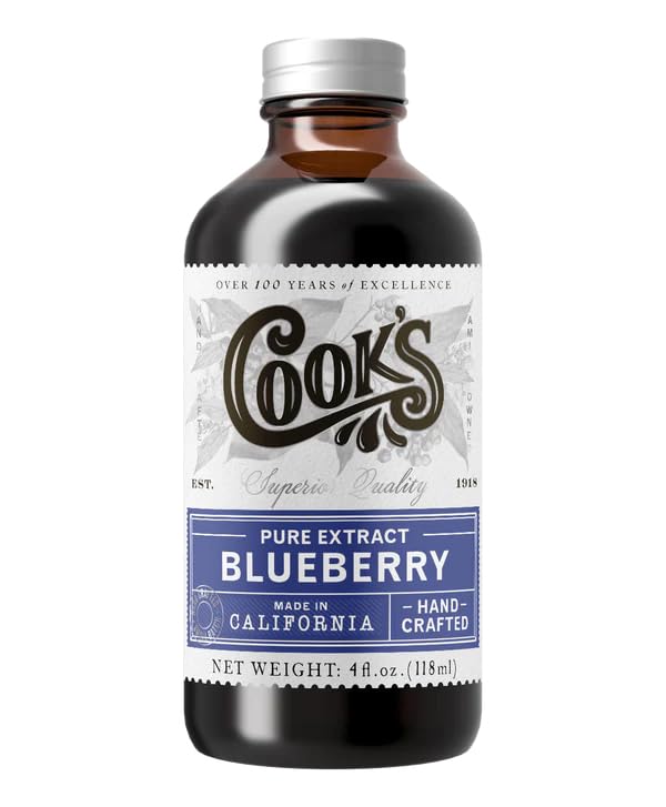 Cook's, Blueberry Extract for Baking, Pies, Jam, Jellies, Candies, Syrup, 4 oz