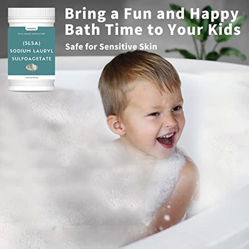 1 Pound SLSA Powder for Making Bath Bombs, Premium SLSA Sodium Lauryl Sulfoacetate Powder, Amazing Bubbles, Gentle on Skin, Suitable for Making Bath Bombs, Bath Truffles and More