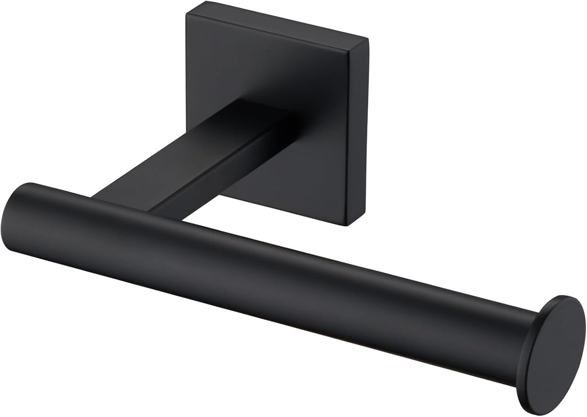 KOKOSIRI Toilet Paper Holder for Bathroom Toilet Roll Holder Hold Mega Rolls Wall Mounted, Matte Black Stainless Steel B2008BK