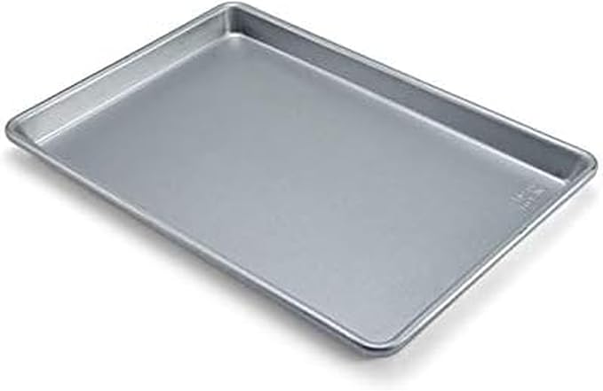 Chicago Metallic Commercial II Traditional Uncoated True Jelly Roll Pan, Make jelly rolls, cookies, pizza, one-pan meals, and more, 15-Inch by 10-Inch