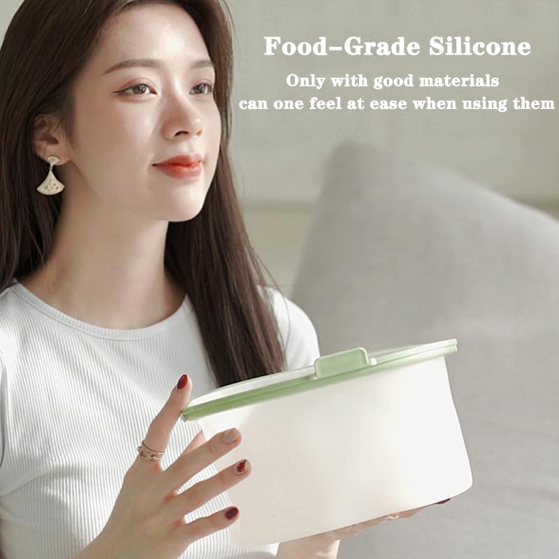 Reusable Silicone Food Storage Container Bags Microwave, Dishwasher and Freezer Safe Plastic Fruit, Marinate Meat, Cereal, Sandwich, Snack, Travel Items space gray