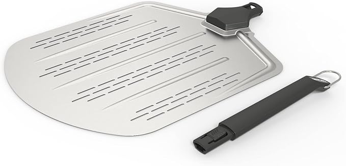 Witt 14"/36CM Perforated Pizza Peel – Ultra Thin Aluminum Peel for Retrieving Pizzas from The Pizza Oven with Ease