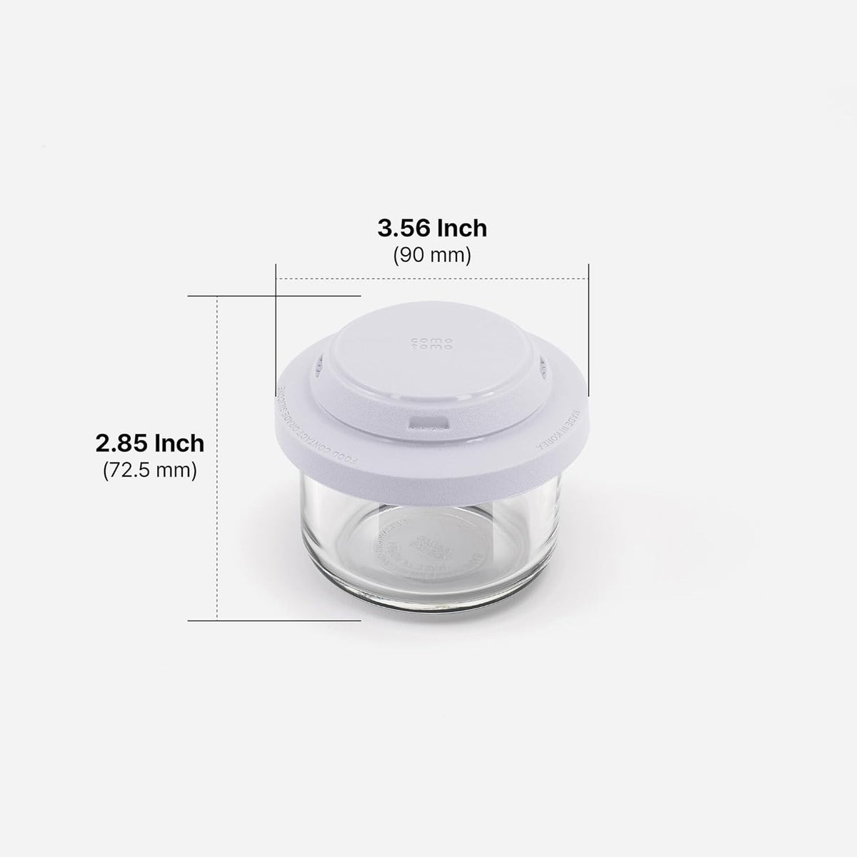 Comotomo 'Smart Vent' Food Container, Gray Set of 6