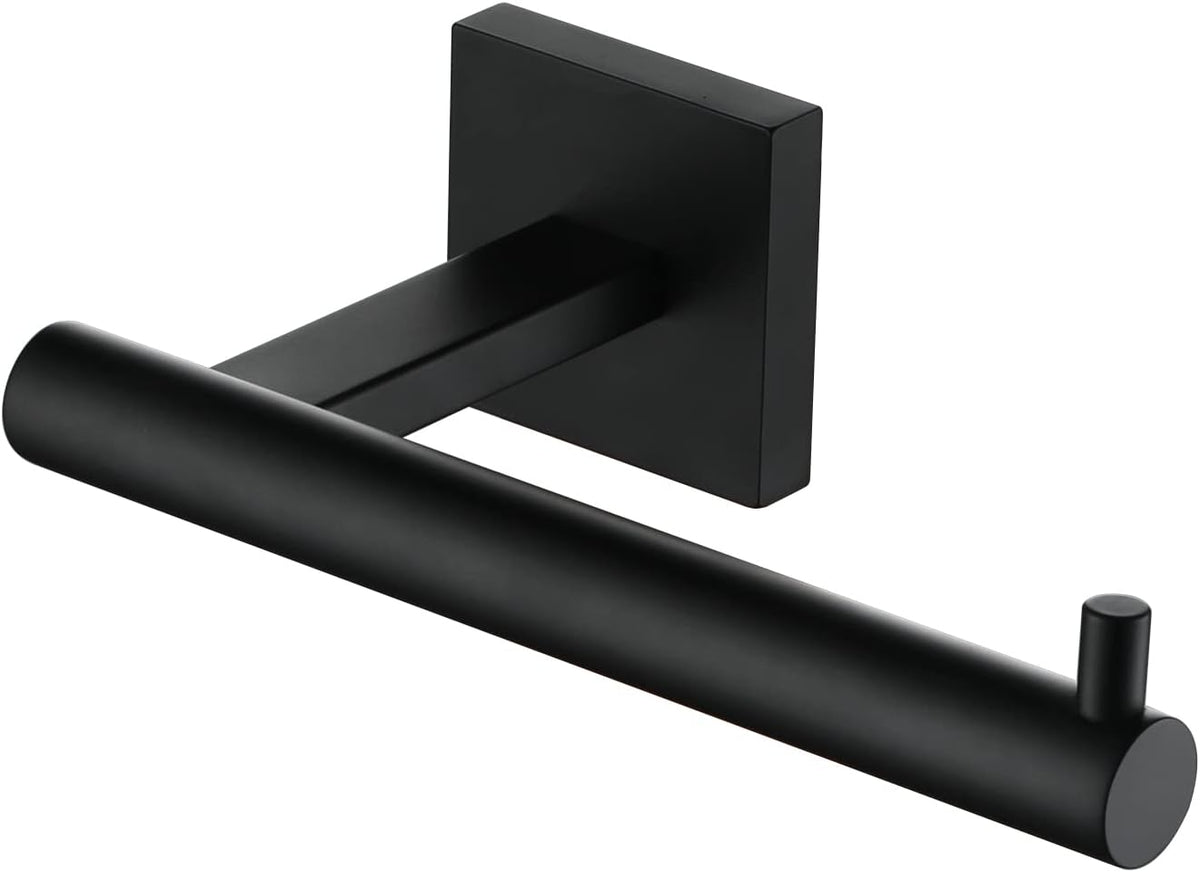 KOKOSIRI Toilet Paper Holder for Bathroom Toilet Roll Holder Hold Mega Rolls Matte Black Stainless Steel B2005BK