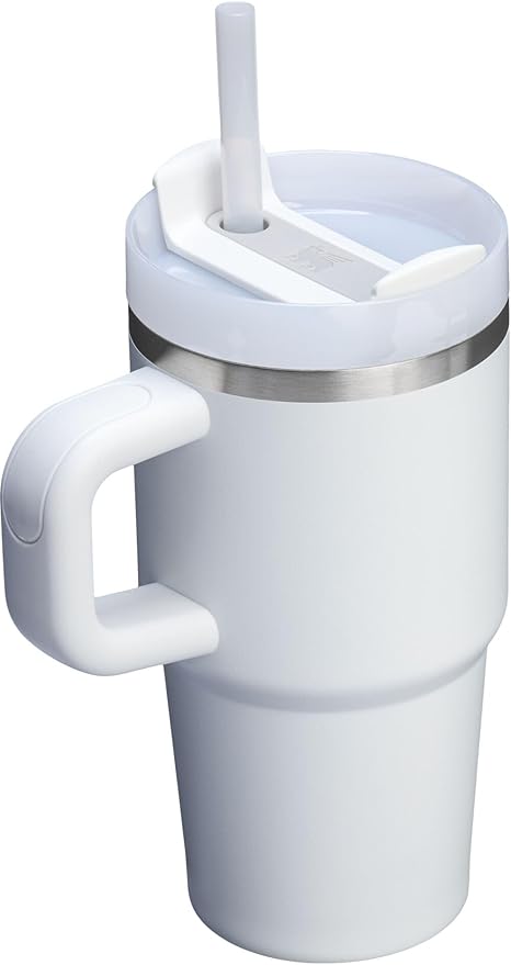 STANLEY Quencher H2.0 Tumbler with Handle and Straw 20 oz | Flowstate 3-Position Lid | Cup Holder Compatible for Travel | Insulated Stainless Steel Cup | BPA-Free | Frost