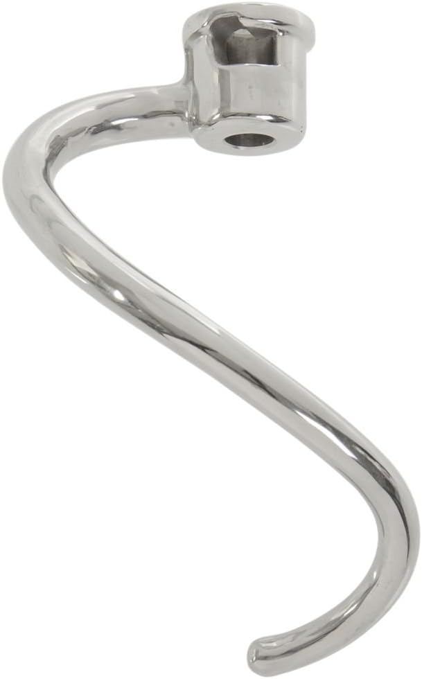KitchenAid KSMC7QDH Stainless Steel Dough Hook Attachment for 7 and 8 Qt. Commercial Stand Mixers