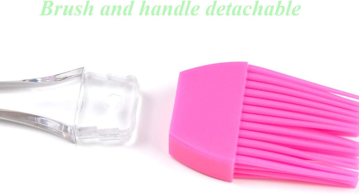 Pastry Brush, Basting Brush,Basting Brush for Cooking,Heat Resistant Silicone Brush for Kitchen BBQ Grill Barbecue Baking