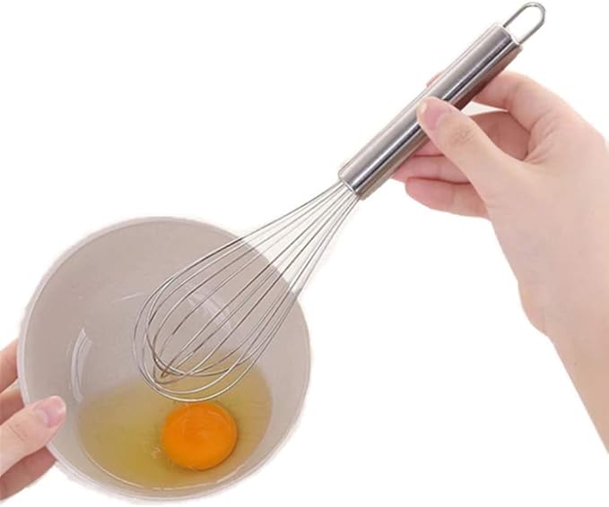 Aniso Stainless Steel Whisk (6 inches, Silver)