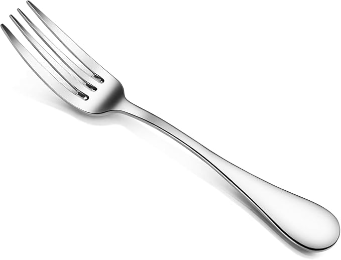 Artaste Rain 18/10 Stainless Steel (Silver (Set of 12), Dinner Fork (7.6-Inch))