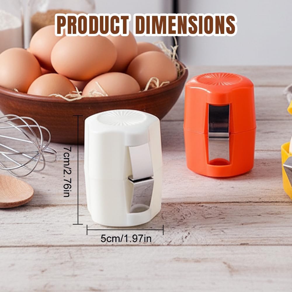 2026 New Egg opener, Egg Shell Separator for Raw Eggs Gadgets Cracker Tool, Upgrade Stainless Steel Egg Cutter Egg Cracker Tool Multifunctional Egg Cutter Multipack (1, Yellow)