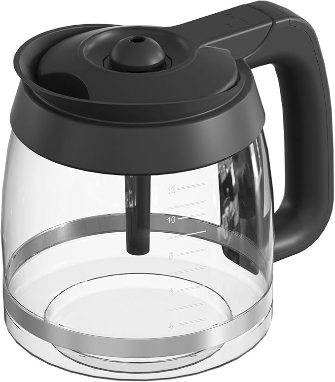 CE200 12-Cup Glass Coffee Pot Replacement Compatible with Ninja Coffee Brewer Maker Models CE251 CE201 CE201C CE200 CE200C Model# XGLSLID200