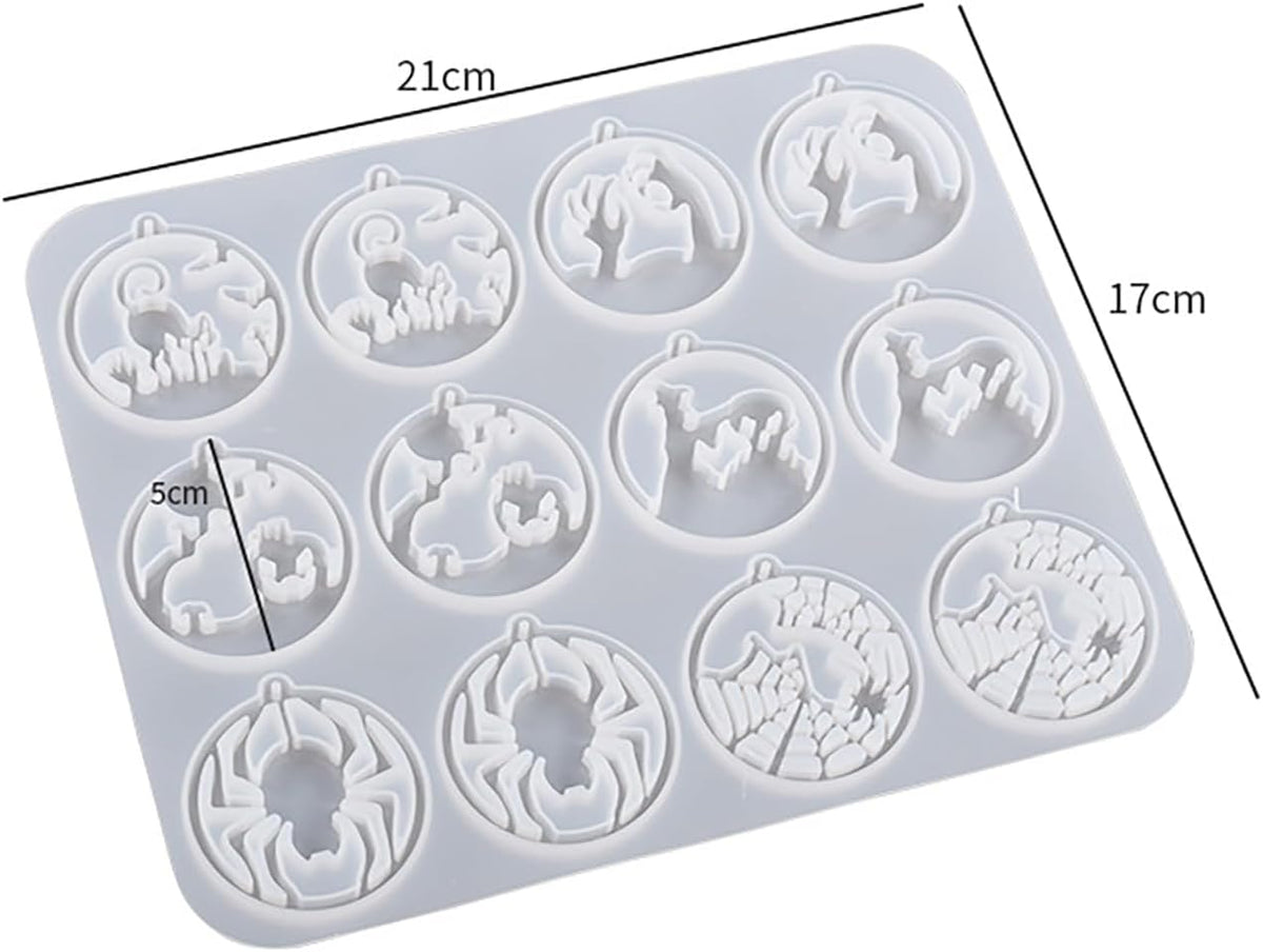 ABC Keychain Resin Mold - Clay Mold Set for Pendant Making, Jewelry Casting, Candle Making, 3D Crafting