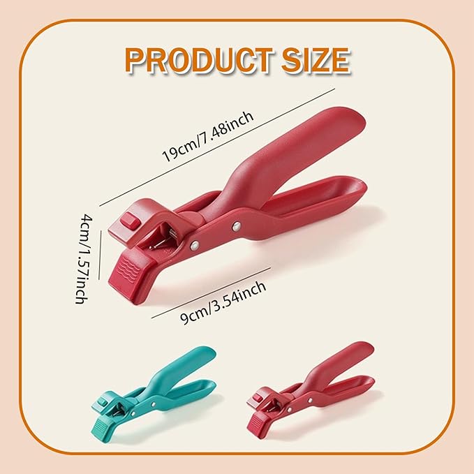Hot Plate Grippers, 2026 New Anti-Scald Bowl Clip, Hot Plate Gripper Lifters Tongs, Kitchen Silicone Anti Slip Clip for Bowls,Pans,Dishes, Kitchen Gadget