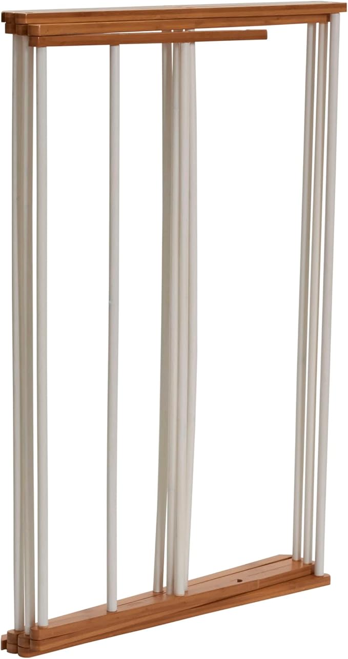 Household Essentials Bamboo Folding Clothes Drying Rack | White Finish, 11 Dowels & Flat Drying Shelf | Eco-Friendly, Collapsible Laundry Rack for Dorms, Apartments & Small Spaces | Fully Assembled