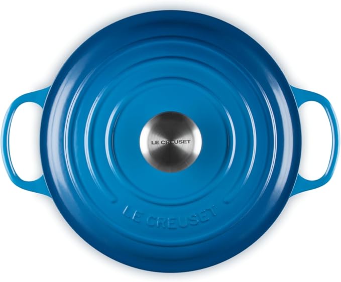 Le Creuset Enameled Cast Iron Signature Round Dutch Oven, 4.5 qt., Marseille
