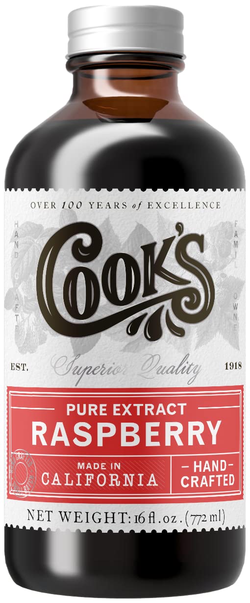 Cook's Pure Red Raspberry Extract 16 oz