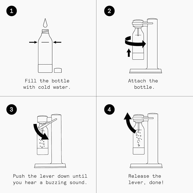 Aarke Carbonator lll with CO2 Cylinder, Sparkling & Carbonation Water Machine, Stainless Steel with PET BPA-Free Reusable Bottle Volume 1L/34 fl oz (Copper)