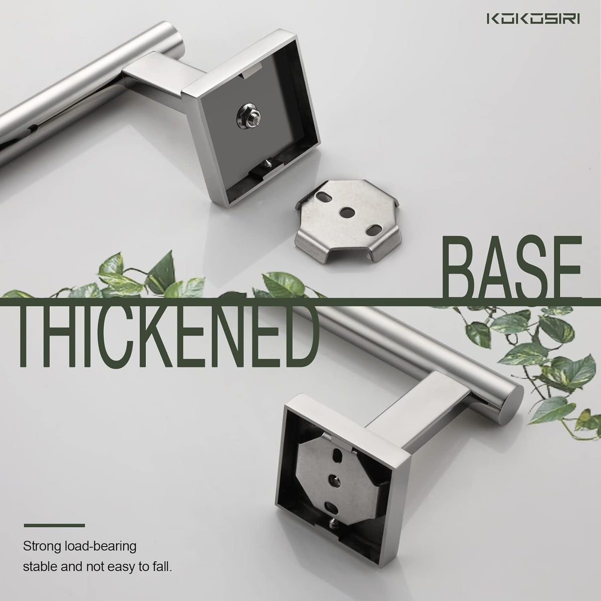 KOKOSIRI Toilet Paper Holder for Bathroom Toilet Roll Holder Hold Mega Rolls Polished Chrome Stainless Steel B2005CH