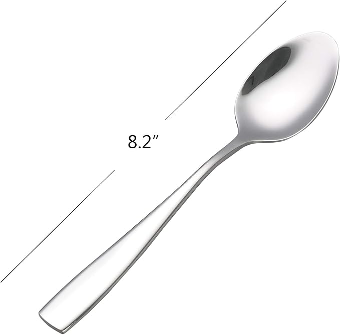 Asking 12-Piece Stainless Steel Kitchen Dinner Spoon, Cutlery Table Spoons