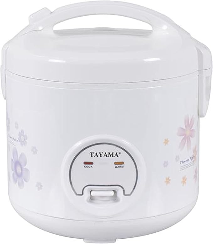 TAYAMA Automatic Rice Cooker & Food Steamer 10 Cup, White (TRC-10RS)