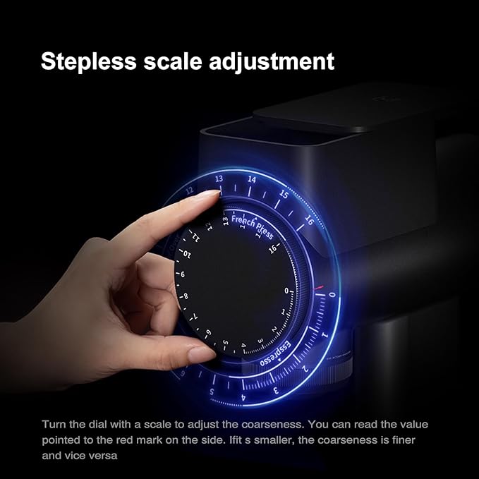TIMEMORE Sculptor 064S Flat Burr Coffee Bean Grinder, Electric Espresso Grinder with Stepless Coarseness Adjustment, Suitable for Pour over, French Press, Cold Brew - Black