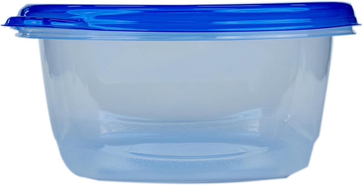 Glad GladWare Tall Entree Food Storage Containers - Large Square - Meal Container Holds up to 42 Ounces of Food - Lock Tight Seal, 3 Count - 6 Pack