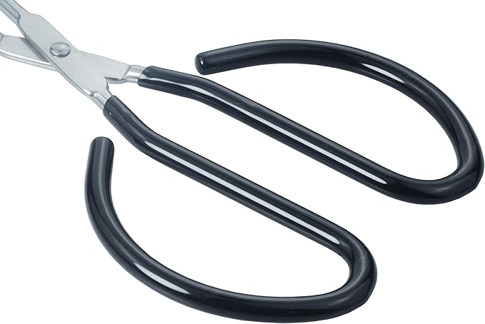 10-Inch Heavy Duty Stainless Steel Kitchen Scissor Tongs, Set of 2