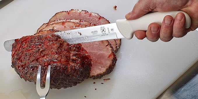 Mercer Culinary Ultimate White 12" Plain Edge Slicer Knife