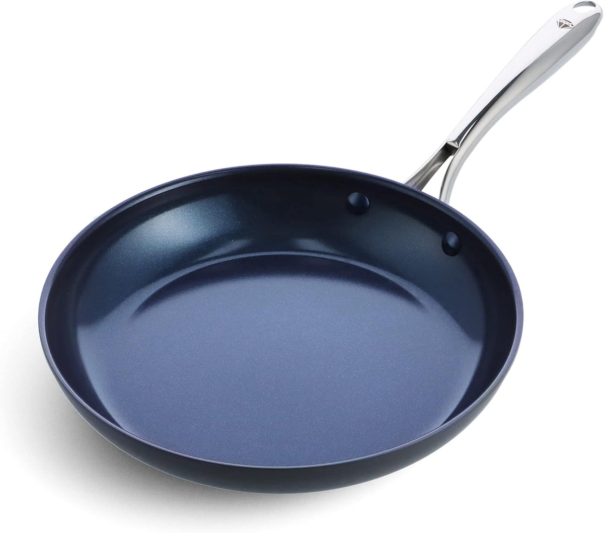 Blue Diamond Cookware Hard Anodized Ceramic Nonstick, 10" Frying Pan Skillet, PFAS-Free, Dishwasher Safe, Oven Safe, Grey