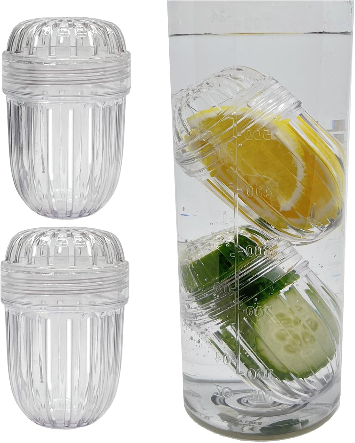 2PCS Fruit Infuser Insert,Flower Tea Infuser for Wide Mouth Water Bottles,Compatible with Stanley,Hydro Flask,Iron Flask, Takeya, ThermoFlask and Similar