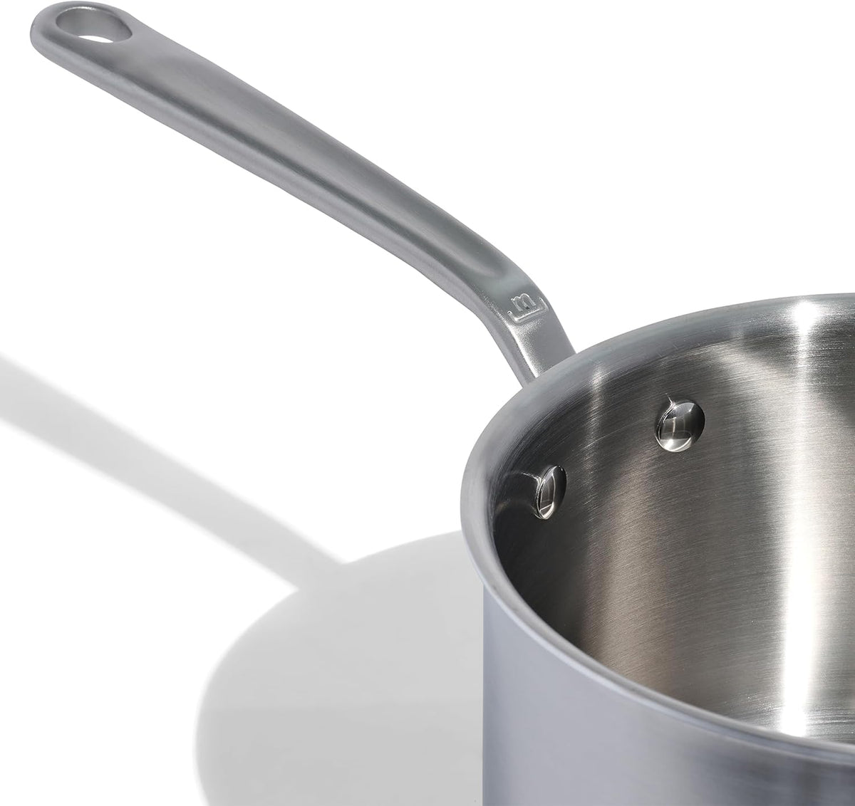 Made In Cookware - 4 Quart Stainless Steel Saucepan with Lid - 5 Ply Stainless Clad Sauce Pan - Professional Cookware - Crafted in Italy - Induction Compatible