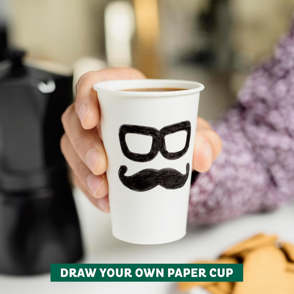 Freshware Coffee Cups 8 oz [1000 Pack] Disposable Paper Cups for Hot or Iced Coffee Cup, Slushie Cup, Milkshakes, Smoothies, and Tea