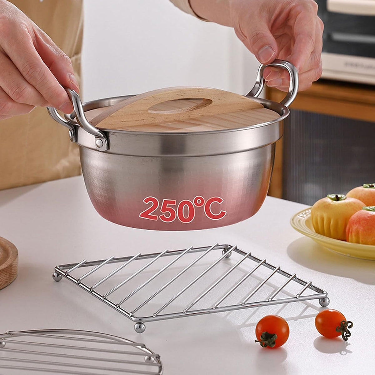 Stainless Steel Trivets Heat Resistant Insulated Hot Pads Table Dish Mat Tableware Placemat Dining Table Decor Hot Pads Cooking and Baking Pans Holder Air Fryer Oven cookie cooling racks(3pcs)
