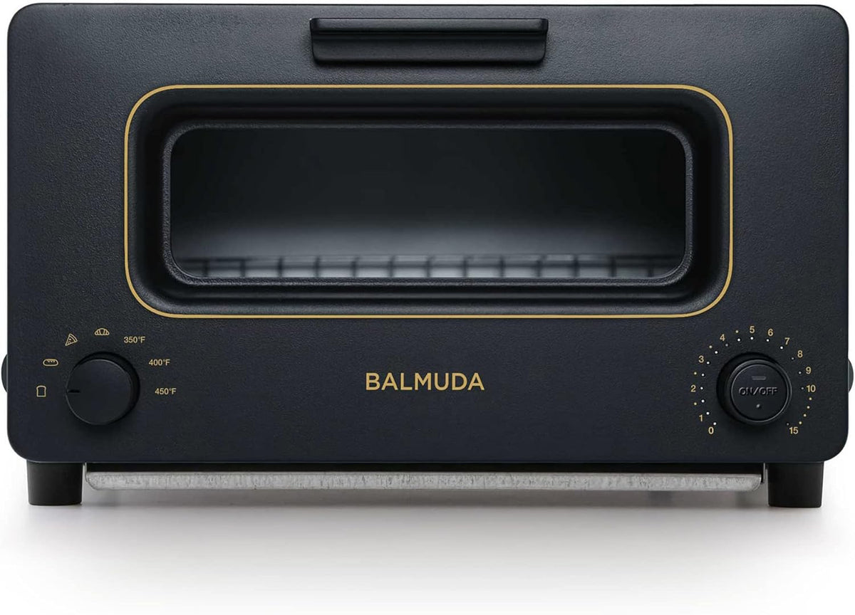BALMUDA The Toaster | Steam Oven Toaster | 5 Cooking Modes: Sandwich Bread, Artisan Bread, Pizza & Pastry, Oven | Precise Heat Control | Steam Technology | Baking Pan | US Version | Black