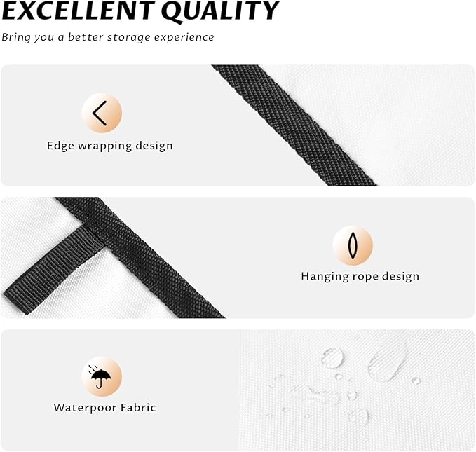 Chic White Wood Covers for 4 Slice Toasters,Cute Country Bread Machine Cover with Handle,Washable Stain Resistant Kitchen Small Appliance Cover Dining Decor