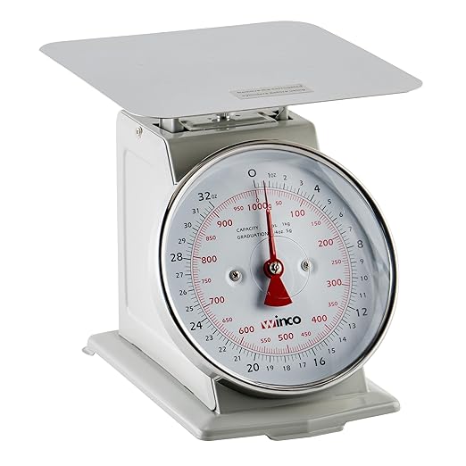 Winco Analog Receiving Scale with Dial, 6.5"