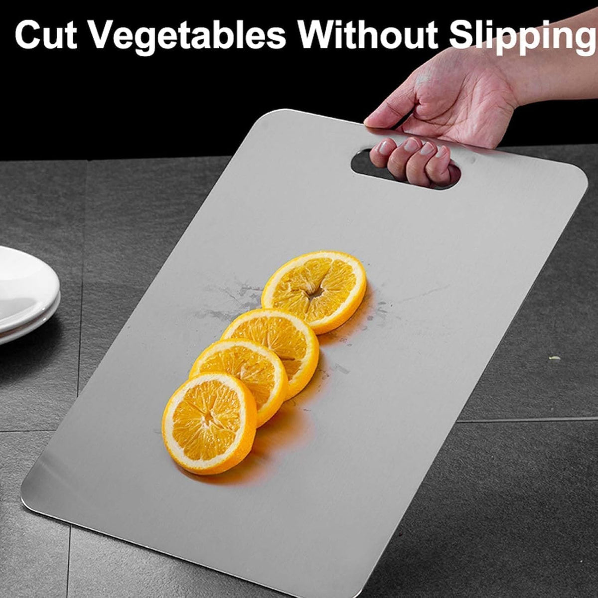 Titanium Cutting Board - 100% Pure Titanium Cutting Boards for Kitchen - Cutting Edge Hygiene & Durability, Cutting Boards for Home Kitchen Cooking (18 inch x 12 inch)