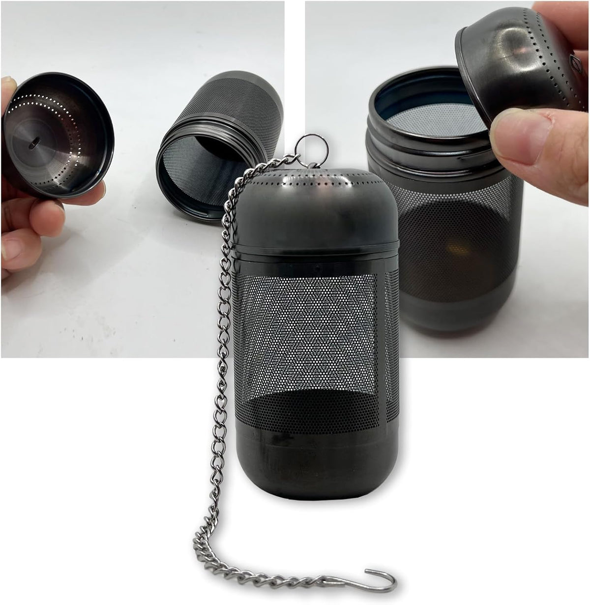 316 Stainless Steel Ion-Plated Fruit Infuser Insert &Tea Infuser for Loose Leaf,Compatible with Stanley,Hydro Flask,Iron Flask, Takeya,ThermoFlask，Reusable Filter for Herbs, Lemon, Cucumber