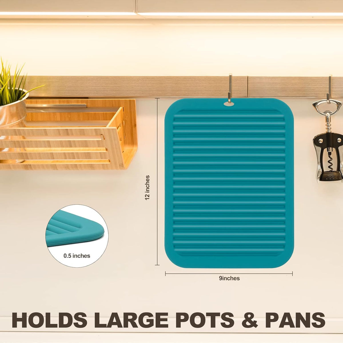 Joyhalo Silicone Trivet Mats Pot Holder Hot Pads Plate Holder Gripper Pad Garlic Peeler Drying Mat Coasters