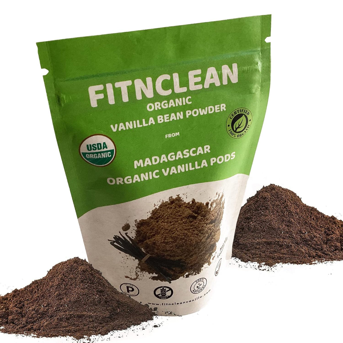 1oz Certified USDA Organic Madagascar Vanilla Bean Powder. Raw Natural Pure Unsweetened No Additives NON-GMO
