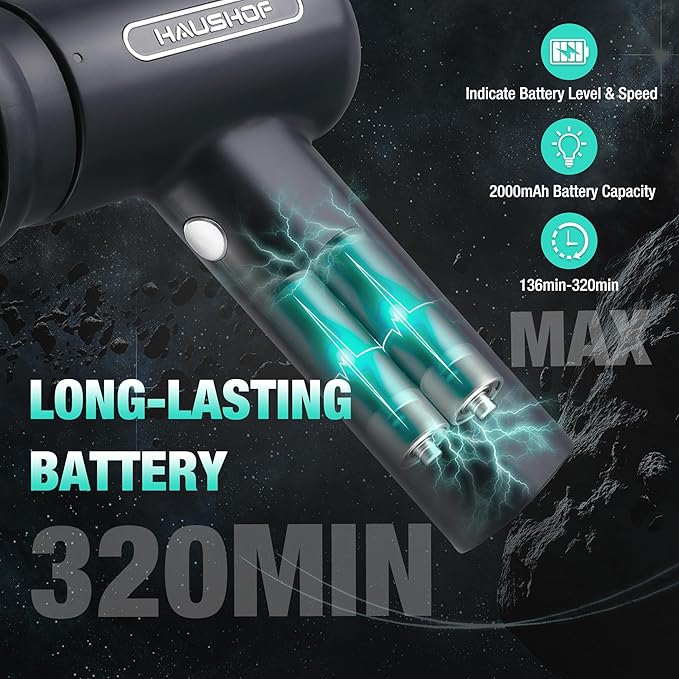 HAUSHOF Electric Spin Scrubber, Cordless Dish Scrubber Brush with 8 Replaceable Heads & 3 Speeds, Power Scrubber Electric Scrubber for Cleaning Kitchen, Sink, Bathroom, Knife Sharpener Included