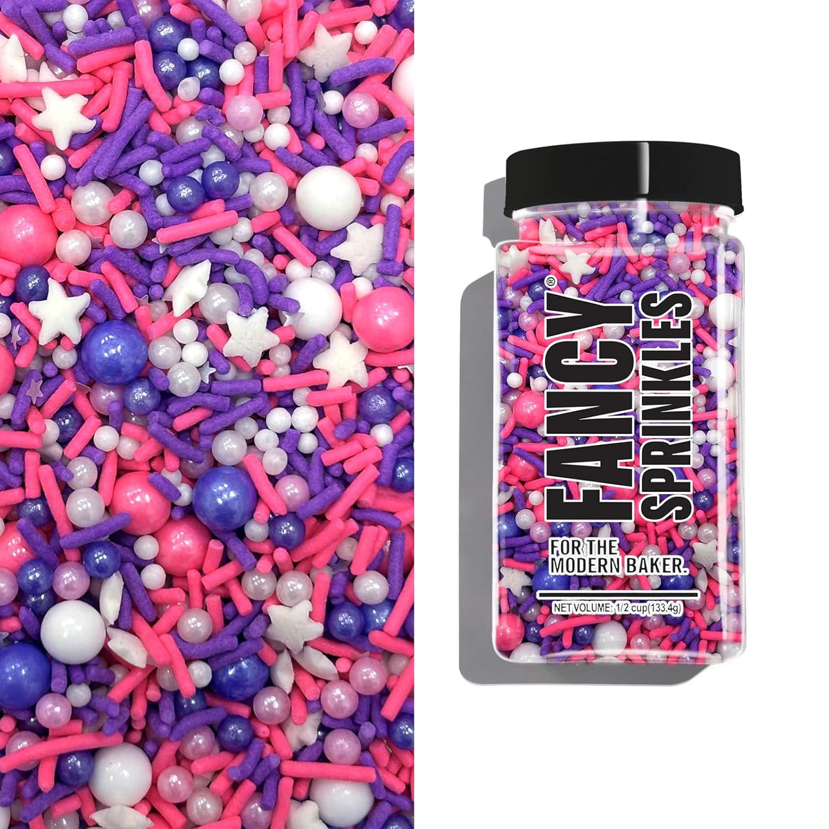 Fancy Sprinkles Call Me Maybe Edible Glitter Sprinkle Mix for Baking, Cake, Baby Shower and Cookie Decorating (0.5c)