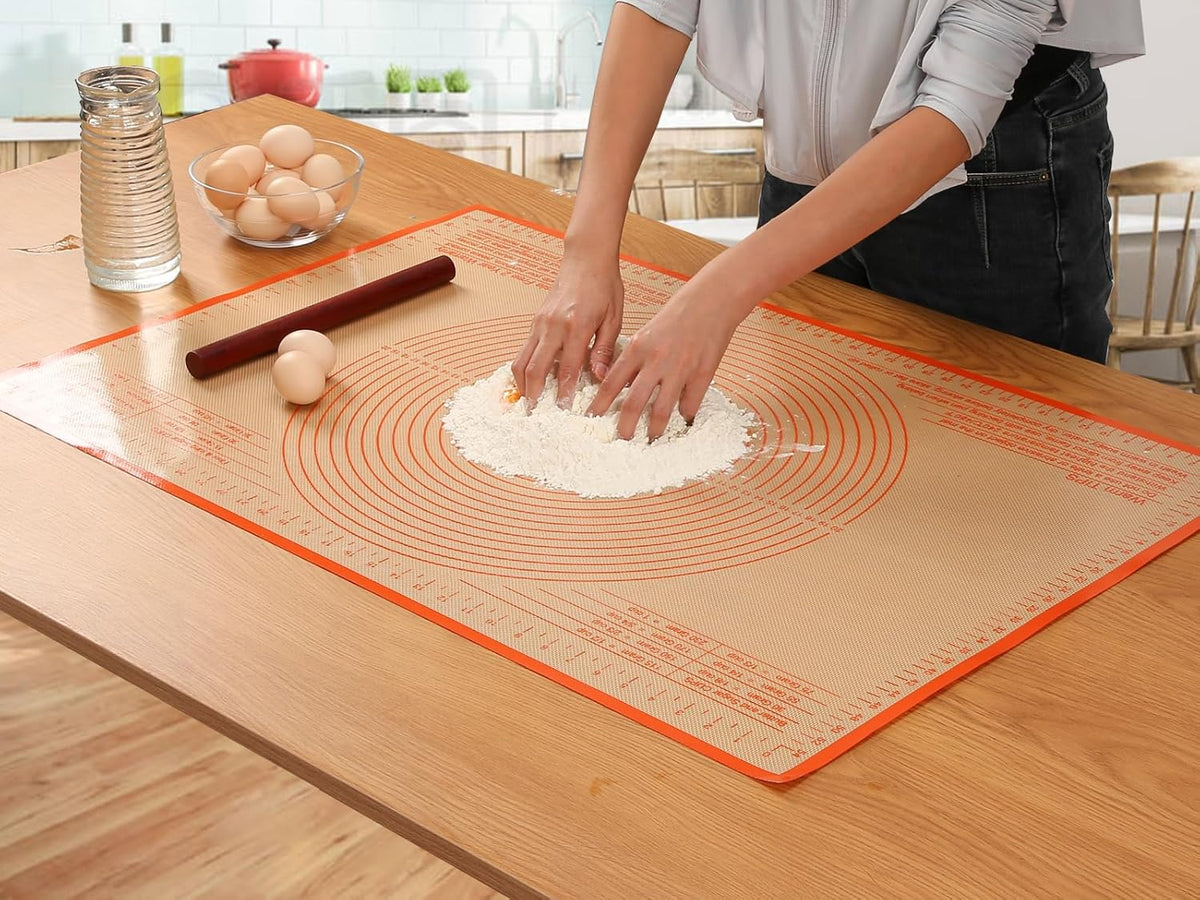 Silicone Pastry Mat 36x24 Inch - Nonstick Baking Mat Perfect for Dough, Pastry, Pie Crust, Fondant, Pasta/Pizza